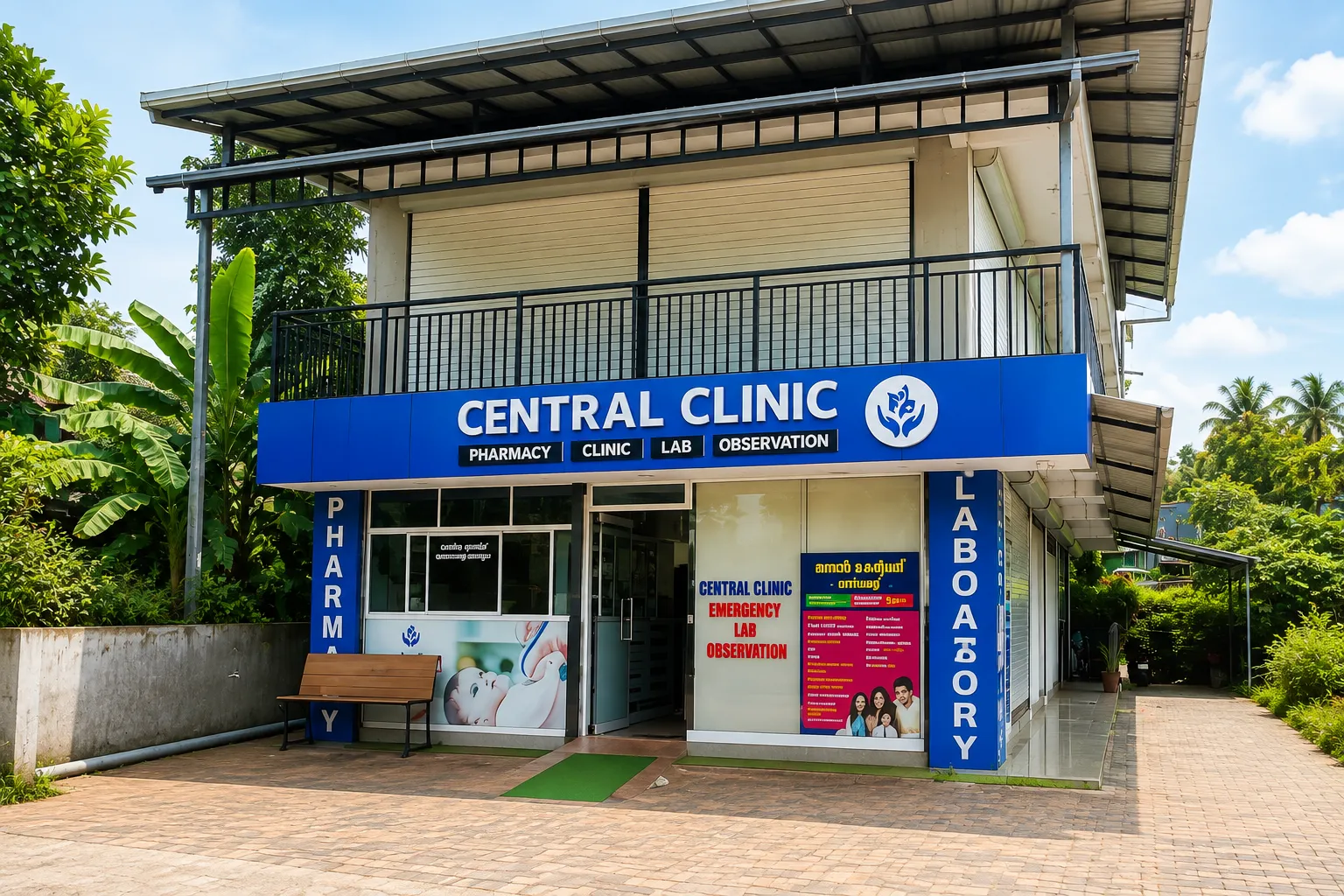 Central Clinic & Medicals Building Entrance